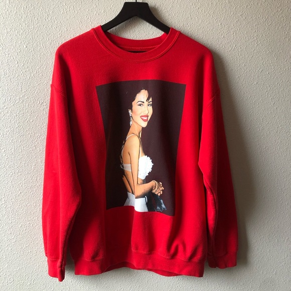 Print Crew Neck Sweatshirt Med 